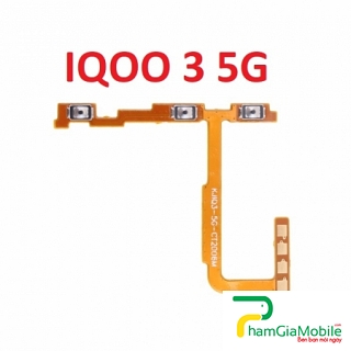 Dây Cáp Nút Nguồn Âm Lượng Vivo IQOO 3 5G Âm Lượng Power & Volume Button Flex Cable